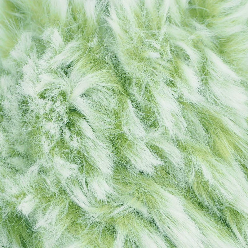NICEEC 2 Skeins Faux Fur Yarn Super Soft, Chunky & Fluffy, Eyelash Yarn for Crochet & Knitting (Total Length 70yds,3.53oz) - Green - Image 2